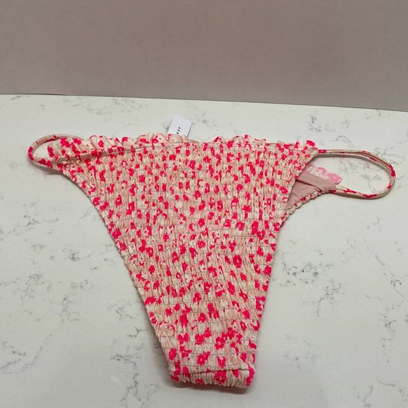 NWT Topshop Floral Smocked Bikini Bottom Swimsuit - Picture 2 of 5